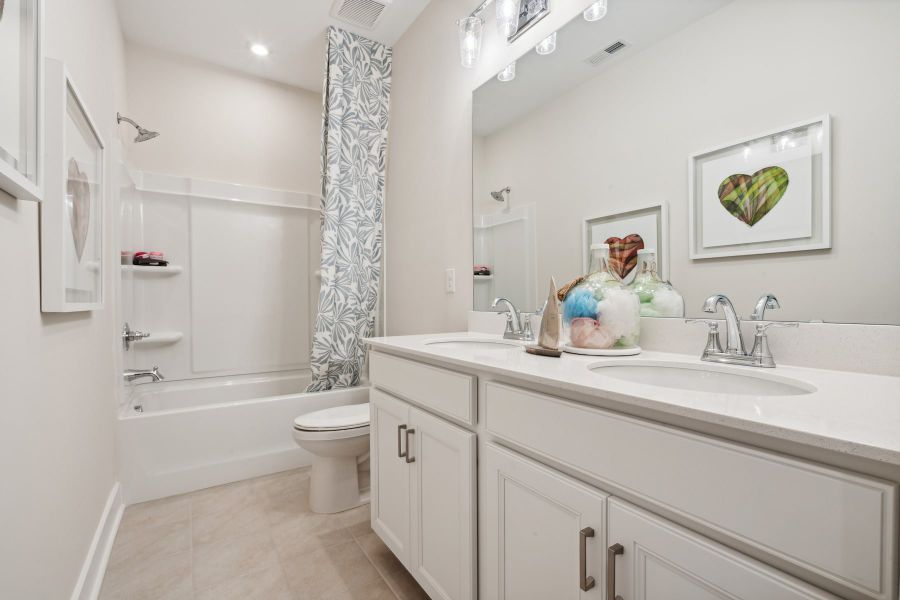 Representative furnished interior of a home built from the Boyd by Tri Pointe Homes in Seven Oaks, Belmont (Image 32).
