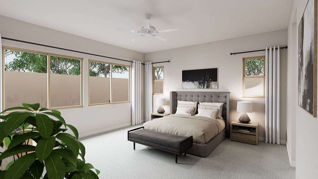 Representative furnished interior of a home built from the Parker Plan 5031 by Tri Pointe Homes in Camerano at Abel Ranch, Goodyear (Image 9).