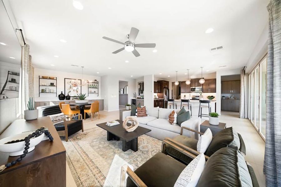 Furnished interior view inside a new home in Meridian, Queen Creek (Image 11).