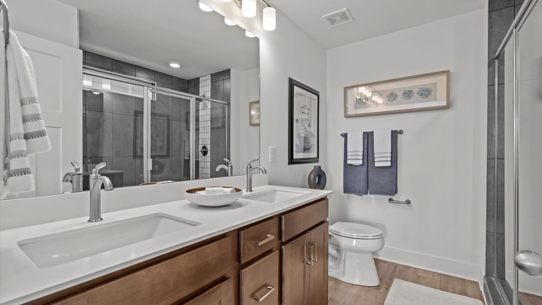 Furnished interior view inside a new home in Iris Meadows, Moore (Image 9).