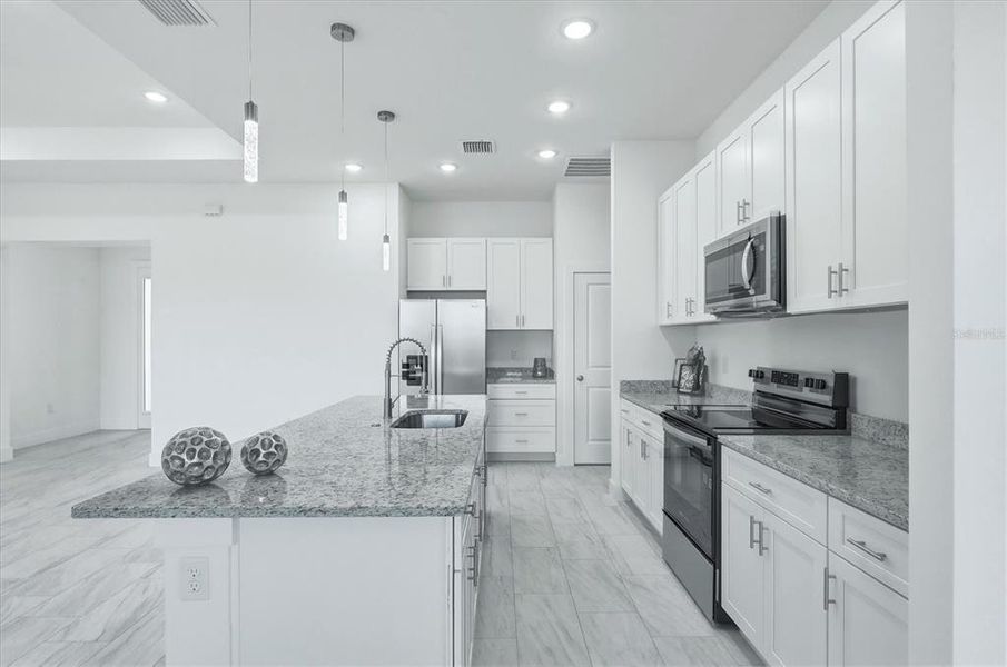 Furnished interior view inside a new home in , Placida (Image 8).