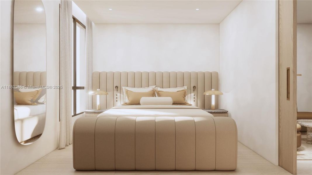 Furnished interior view inside a new home in , Miami (Image 3).