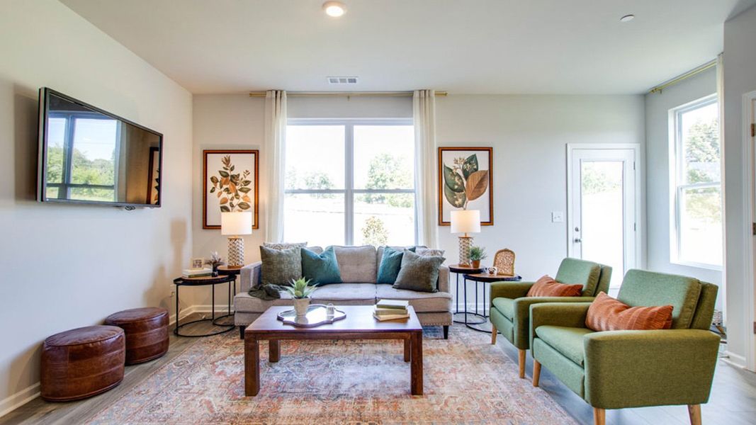 Furnished interior view inside a new home in River Landing Townhomes, Murfreesboro (Image 13).