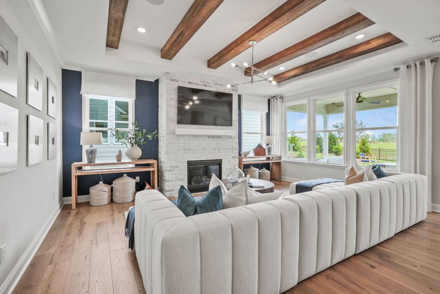 Furnished interior view inside a new home in Carolina Riverside, Belmont (Image 5).