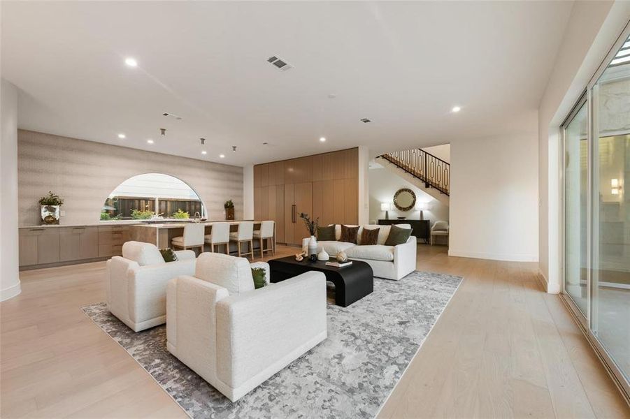 Furnished interior view inside a new home in , Dallas (Image 33).