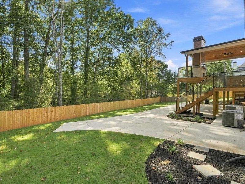 Exterior details and patio area of a home in , Marietta (Image 36).