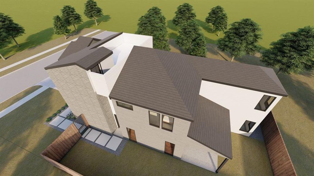 Aerial view of property and surrounding area