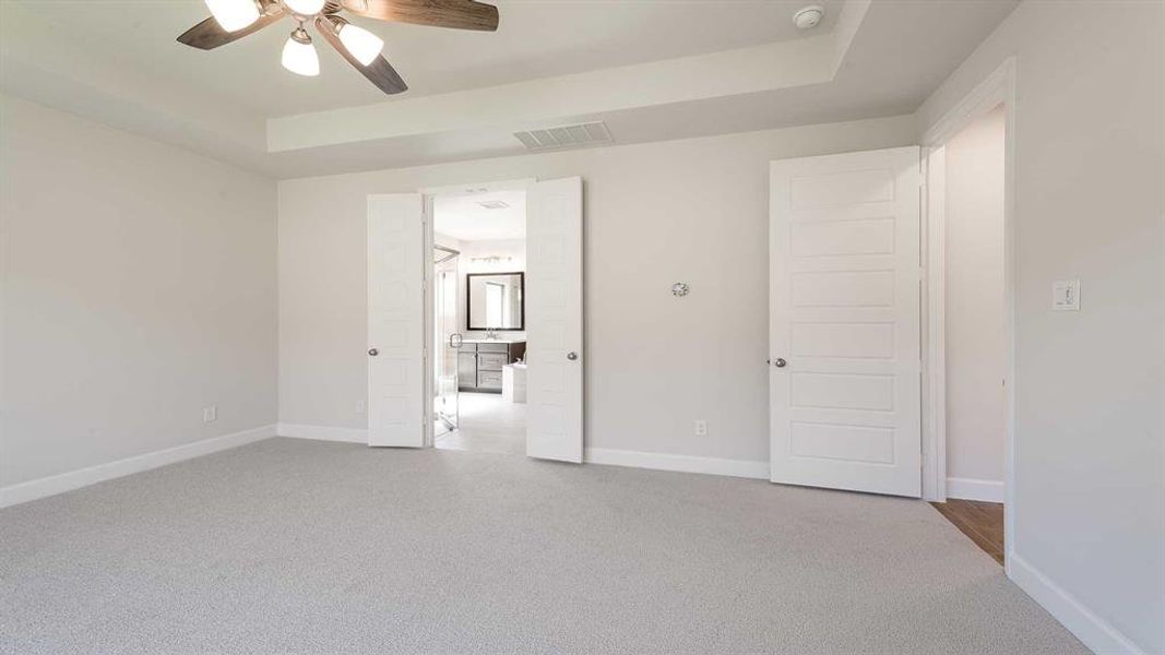 Spacious, unfurnished interior of a new home in The Heights At Uptown Celina 50', Celina (Image 19). Spacious, unfurnished interior of a new home in The Heights At Uptown Celina 50', Celina (Image 19).