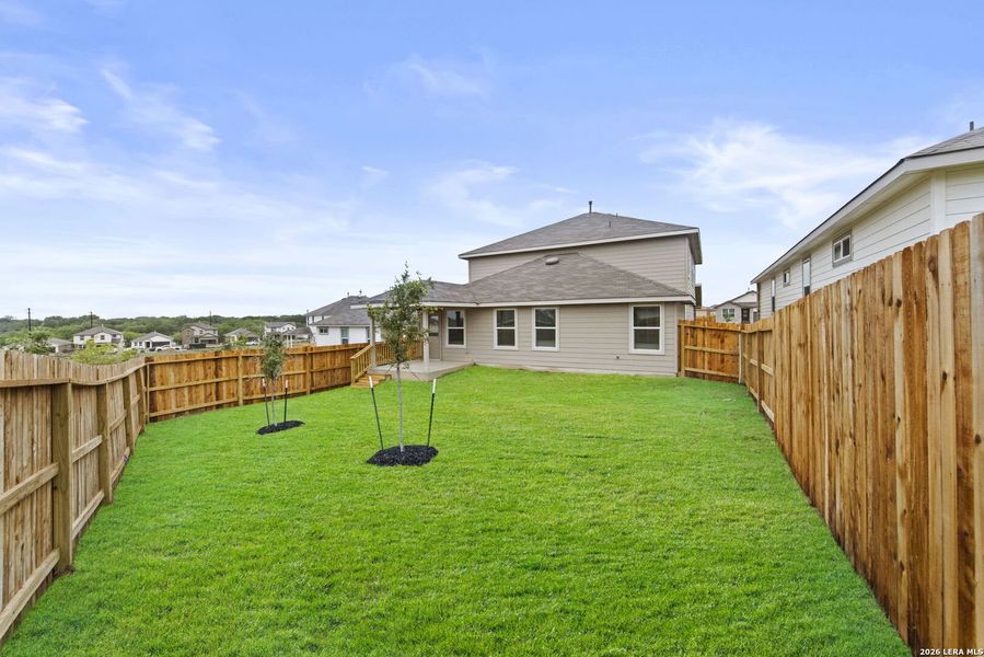 Exterior details and patio area of a home in Stonehill, San Antonio (Image 3).