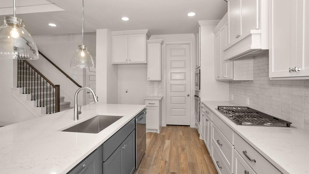 Furnished interior view inside a new home in Bridgeland, Cypress (Image 5).