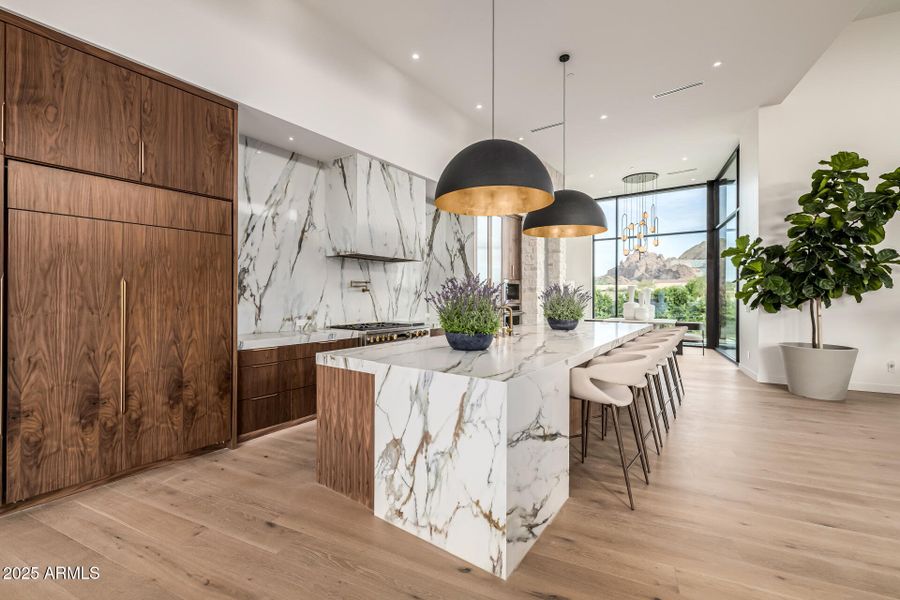 Kitchen with lovely views