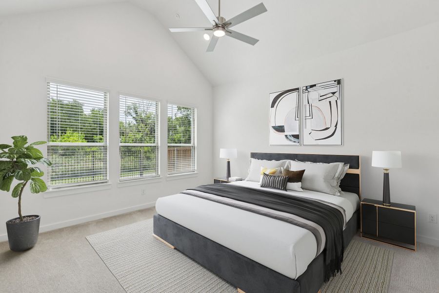 Primary Suite in the Da Vinci II home plan by Trophy Signature Homes – REPRESENTATIVE PHOTO