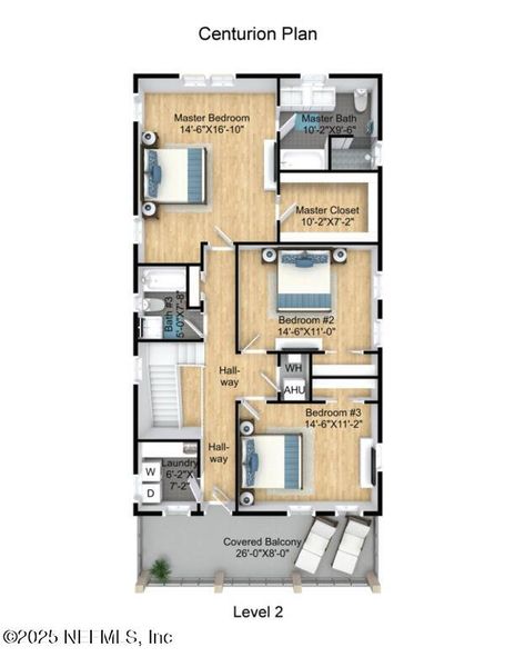 2D floor plan layout of this home in , Jacksonville, FL (Image 6).