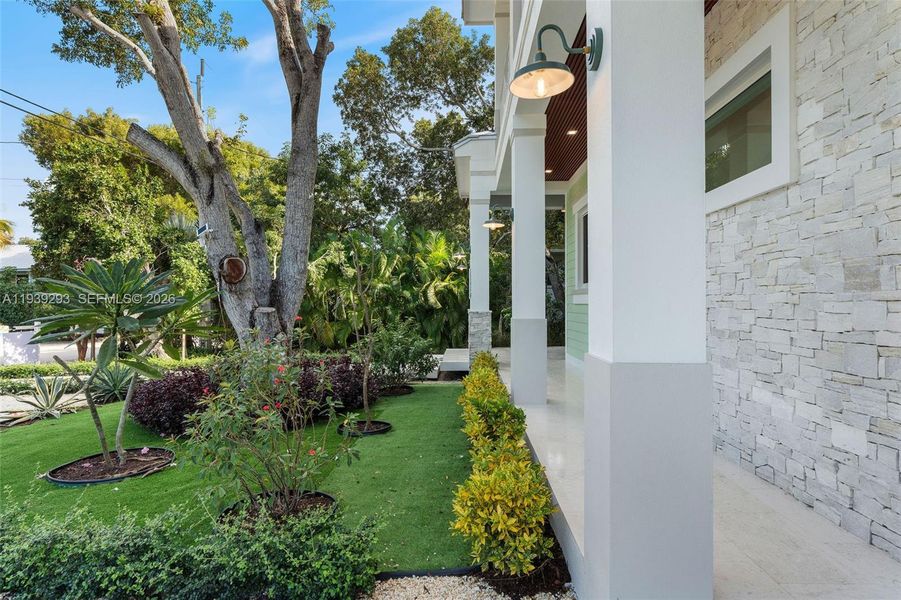 Exterior details and patio area of a home in , Islamorada, Village of Islands (Image 41). Exterior details and patio area of a home in , Islamorada, Village of Islands (Image 41).