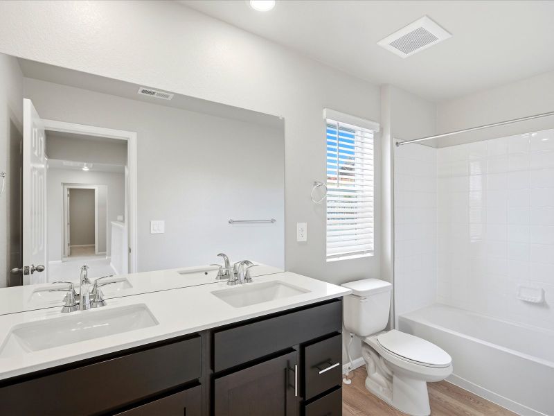 Furnished interior view inside a new home in Poudre Heights: The Lakes Collection, Windsor (Image 11). Furnished interior view inside a new home in Poudre Heights: The Lakes Collection, Windsor (Image 11).