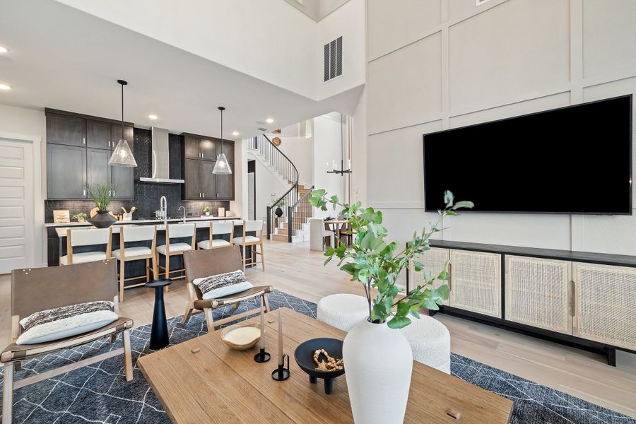 Representative furnished interior of a home built from the Linden by Tri Pointe Homes in Wolf Ranch, Georgetown (Image 30).
