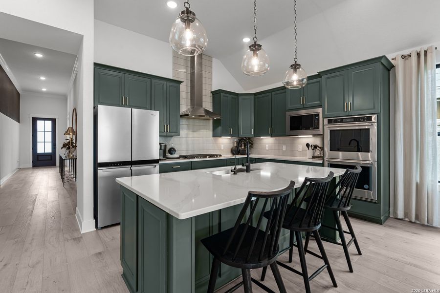 Furnished interior view inside a new home in Davis Ranch, San Antonio (Image 21).