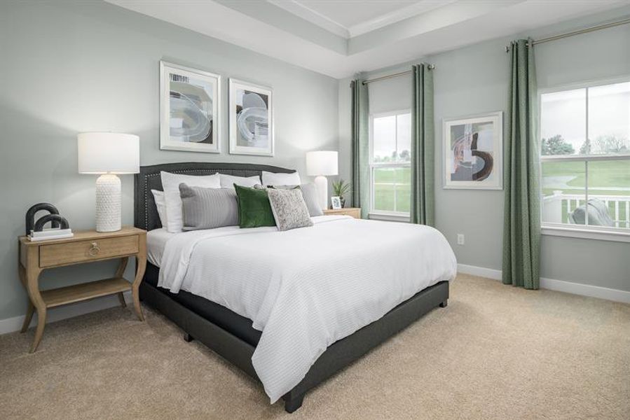 Furnished interior view inside a new home in Afton Arbors, Charlotte (Image 15).