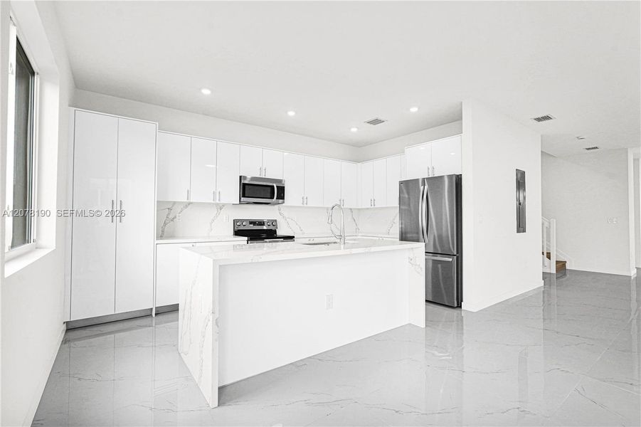 Furnished interior view inside a new home in , Miami (Image 7).