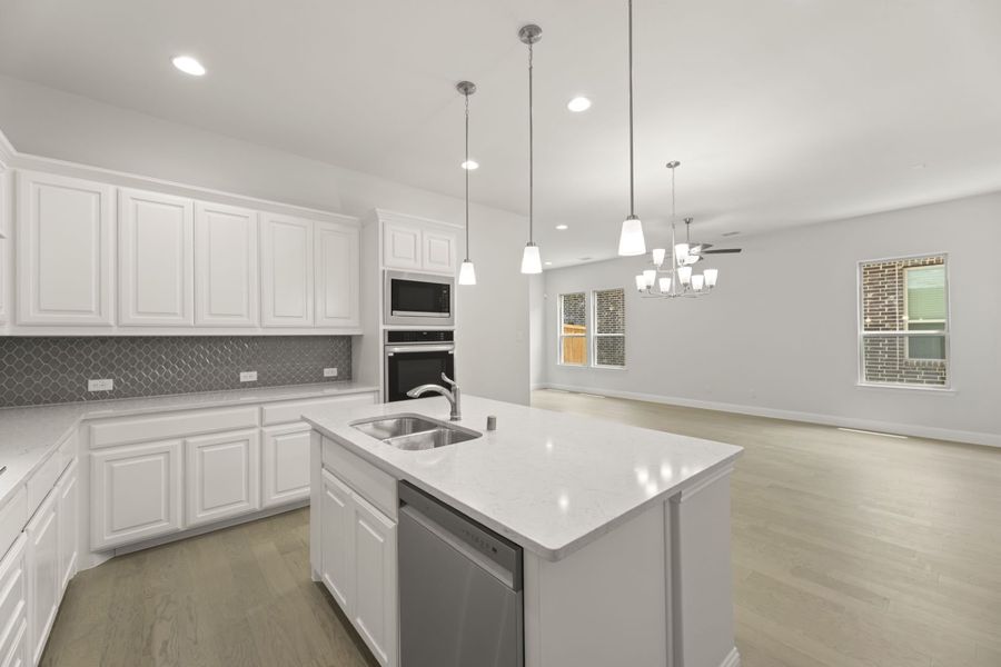Furnished interior view inside a new home in Villas at Long Branch, Rowlett (Image 7). Furnished interior view inside a new home in Villas at Long Branch, Rowlett (Image 7).