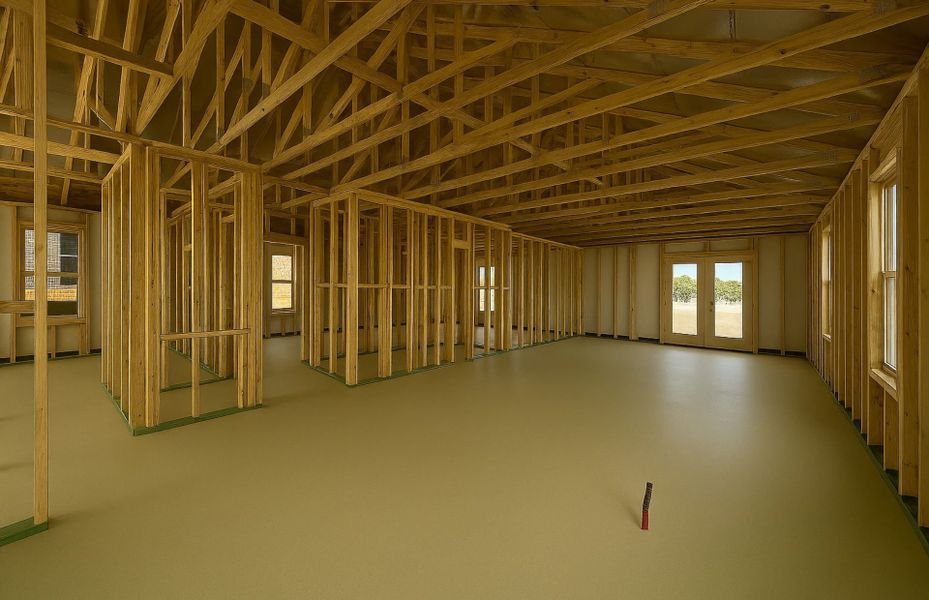 In-progress construction of a new home in La Cima, San Marcos, TX (Image 11).