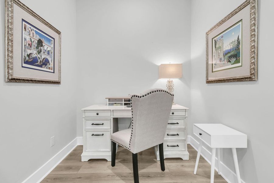 Furnished interior view inside a new home in K. Hovnanian's® Four Seasons at Lakes of Cane Bay, Summerville (Image 40).