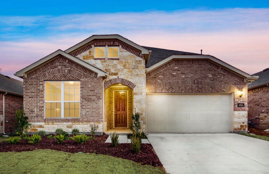 The Keller, a two-story home with 2-car garage