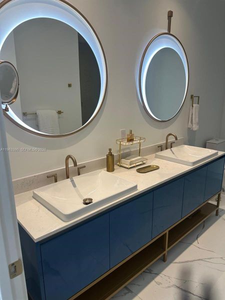 Furnished interior view inside a new home in Mr. C Residences, Miami (Image 10).