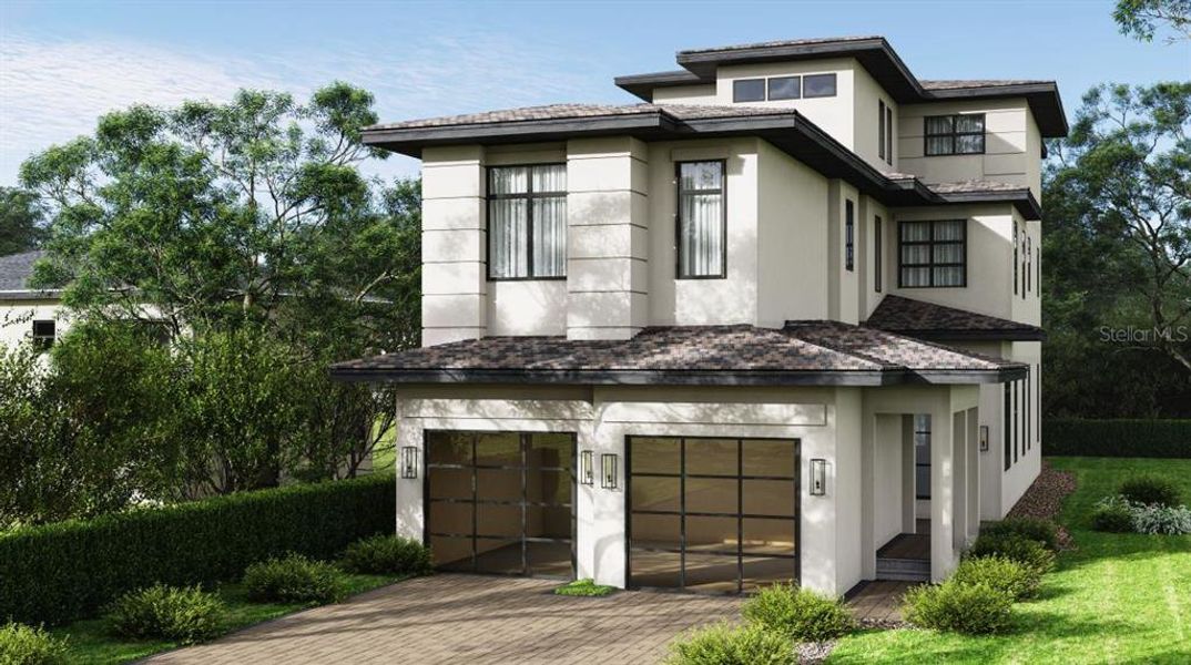 Front exterior of a new home in , Montverde, FL, highlighting curb appeal (Image 26).