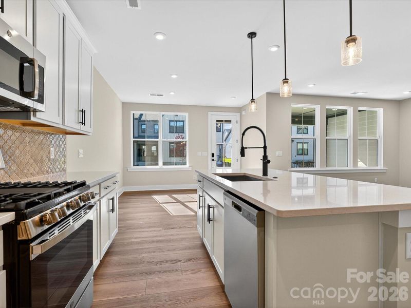 Chef Inspired Kitchen with Gas Range