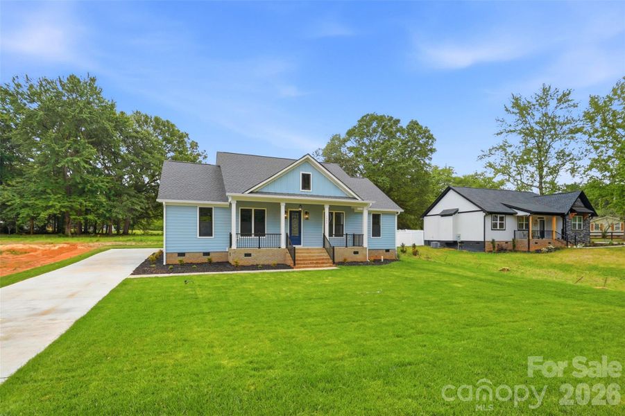 Large front yard