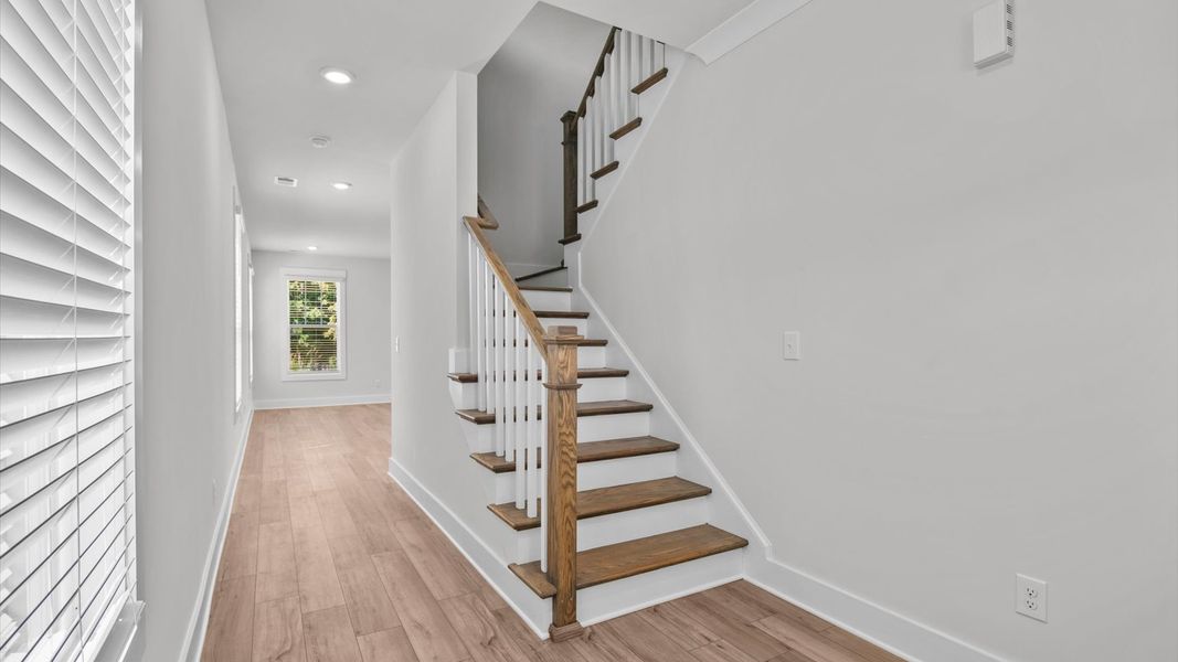 Representative furnished interior of a home built from the Jasmine by DRB Homes in Harrier Point, Woodruff (Image 3).