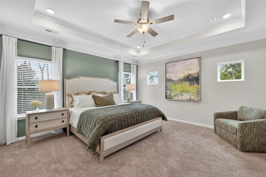 Furnished interior view inside a new home in Townes At The Stiles, Cartersville (Image 18). Furnished interior view inside a new home in Townes At The Stiles, Cartersville (Image 18).