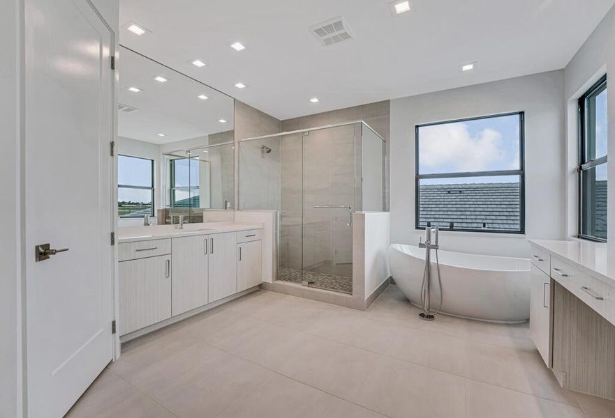 Furnished interior view inside a new home in Apex at Avenir, Palm Beach Gardens (Image 5).