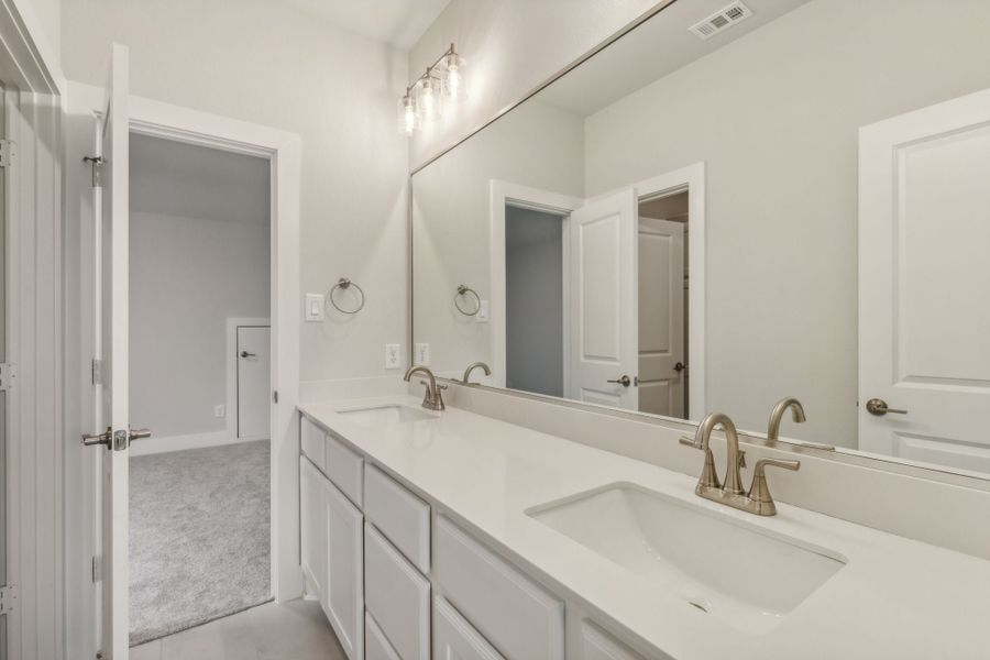 Furnished interior view inside a new home in Painted Tree Lakeside, McKinney (Image 2). Furnished interior view inside a new home in Painted Tree Lakeside, McKinney (Image 2).