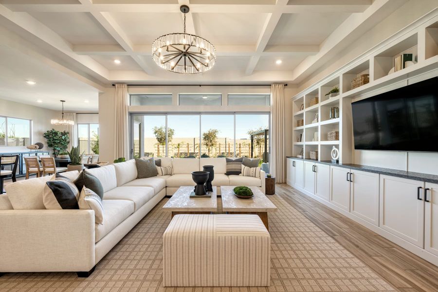 Representative furnished interior of a home built from the Mojave Plan 60-3 by Tri Pointe Homes in Abel Ranch, Goodyear (Image 6).