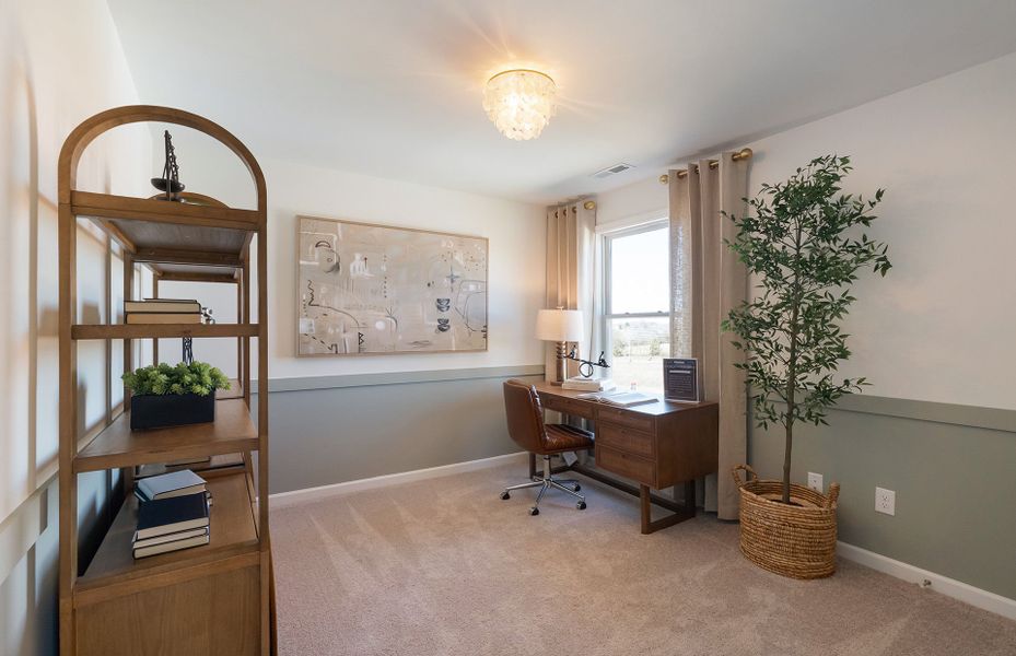 Furnished interior view inside a new home in Highlands of Carter's Station, Columbia (Image 6).
