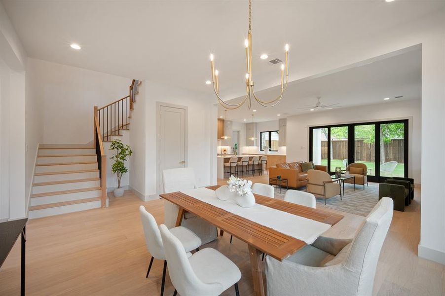 Furnished interior view inside a new home in , Dallas (Image 31).