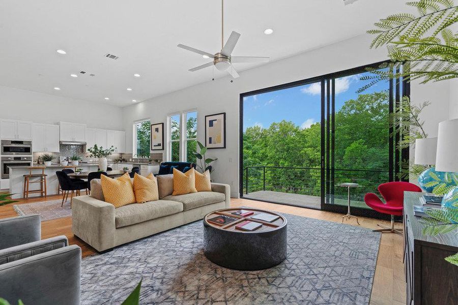 Furnished interior view inside a new home in Agave, Austin (Image 10).