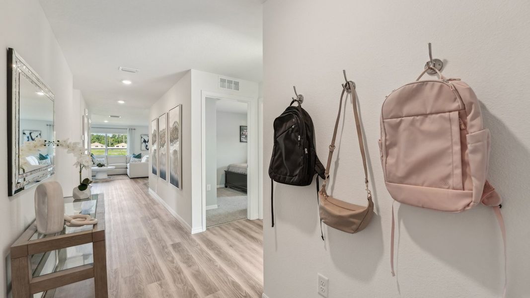 Representative furnished interior of a home built from the FREEPORT II by D.R. Horton in Sunset Hills, Summerfield (Image 6).