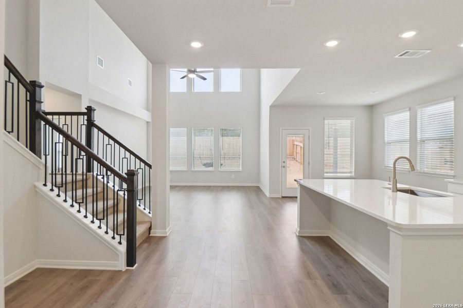 Furnished interior view inside a new home in Fox Falls, Boerne (Image 13). Furnished interior view inside a new home in Fox Falls, Boerne (Image 13).