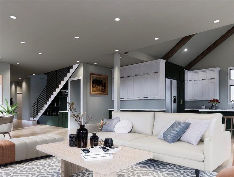 Furnished interior view inside a new home in , Decatur (Image 10).