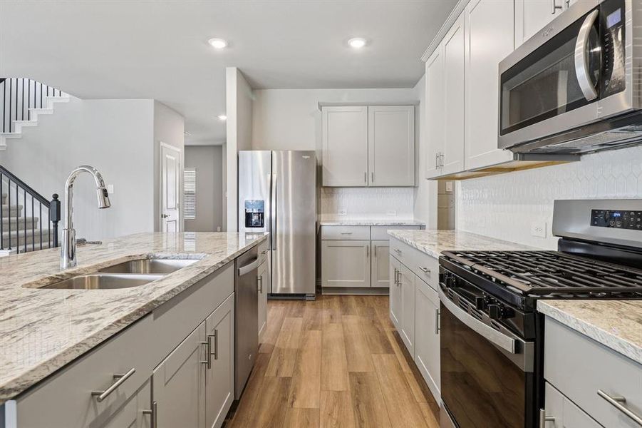 Furnished interior view inside a new home in Lakehaven - Signature Series, Farmersville (Image 10). Furnished interior view inside a new home in Lakehaven - Signature Series, Farmersville (Image 10).