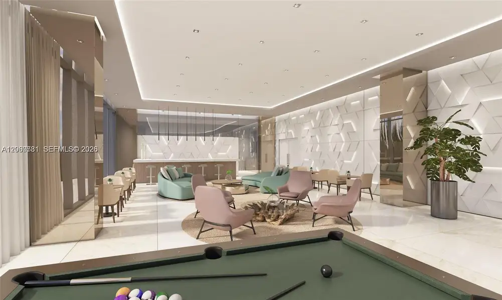 Furnished interior view inside a new home in , Hallandale Beach (Image 6).