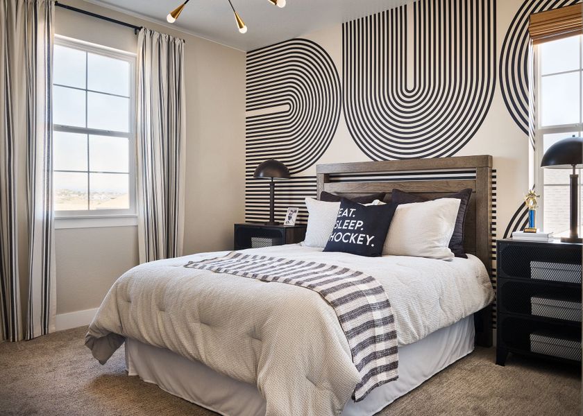 Furnished interior view inside a new home in Macanta, Castle Rock (Image 23).