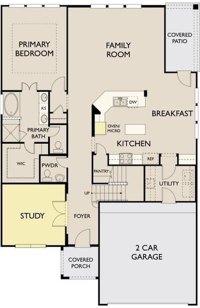 2D floor plan layout of this home in Brookewater, Rosenberg, TX (Image 1). 2D floor plan layout of this home in Brookewater, Rosenberg, TX (Image 1).
