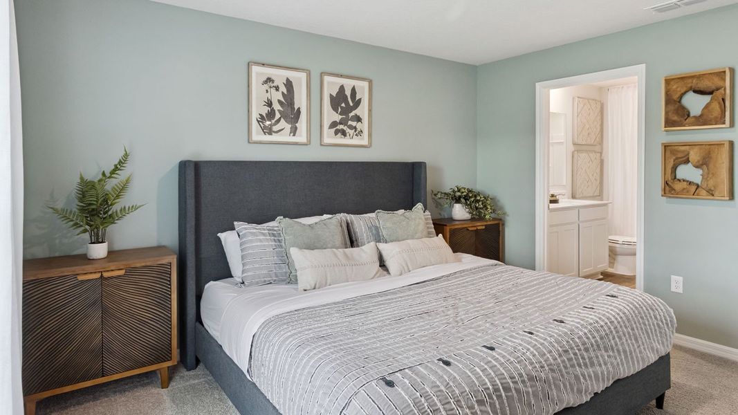 Furnished interior view inside a new home in Leoma's Landing, Lake Wales (Image 29).