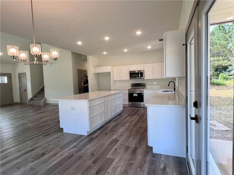 Furnished interior view inside a new home in , Monroe (Image 9).
