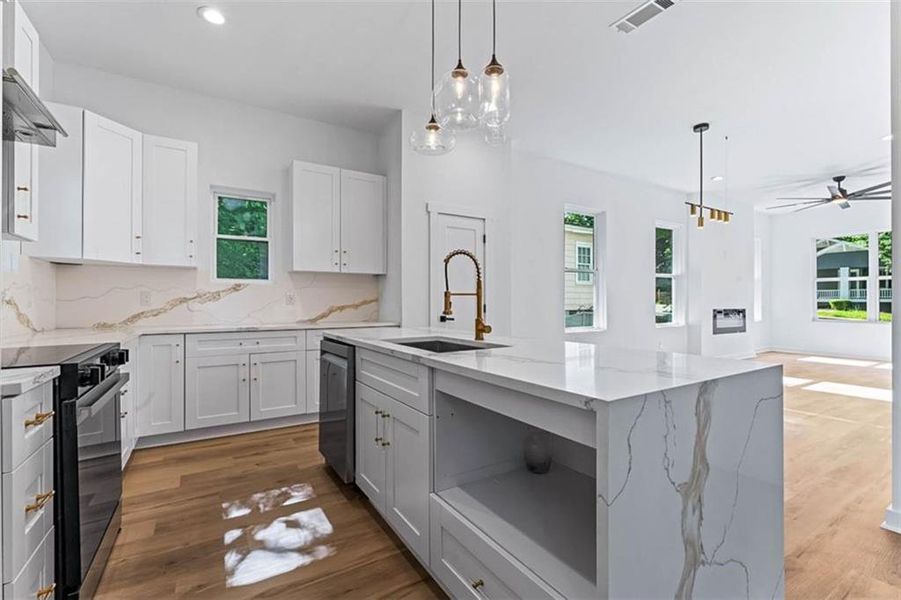 Furnished interior view inside a new home in , East Point (Image 6). Furnished interior view inside a new home in , East Point (Image 6).