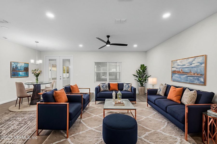 Furnished interior view inside a new home in , Jacksonville (Image 8).